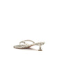 Gray Calf Leather Bos Taurus Flat Sandals