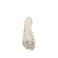 Gray Calf Leather Bos Taurus Flat Sandals