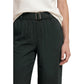 Black Viscose Casual Pants