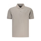 Gray Cotton Men's Polo Shirt