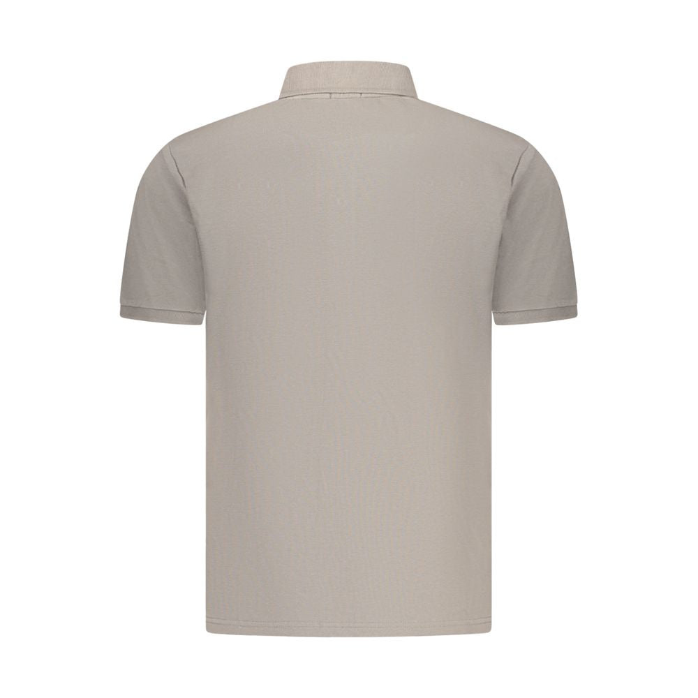 Gray Cotton Men's Polo Shirt