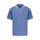 Blue Cotton Men's Polo Shirt