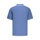 Blue Cotton Men's Polo Shirt