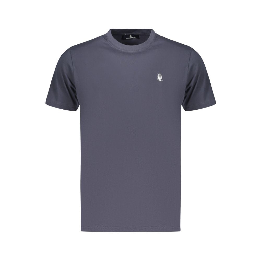 Blue Cotton Men's T-Shirt