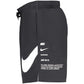 Black Polyester Mens Swimwear Shorts