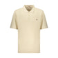 Beige Cotton Mens Polo