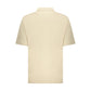 Beige Cotton Mens Polo
