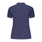 Blue Cotton Women's Polo Shirt