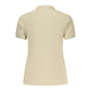 Beige Cotton Womens Polo