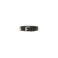 Black Calf Leather Bos Taurus Bracelet