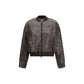 Brown Silk Bomber