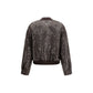 Brown Silk Bomber