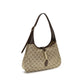 Beige Fabric Shoulder Bag
