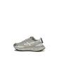 Silver Nylon Athletic Sneakers