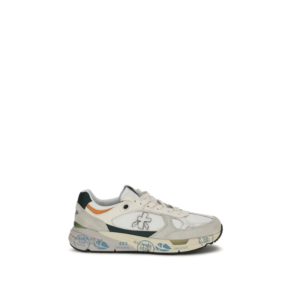 White Polyamide Athletic Sneakers