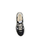 Black Polyester Athletic Sneakers