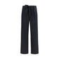 Black Viscose Casual Pants