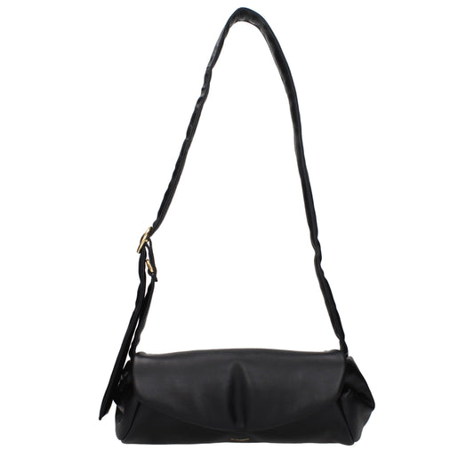 Black Leather Crossbody Bag