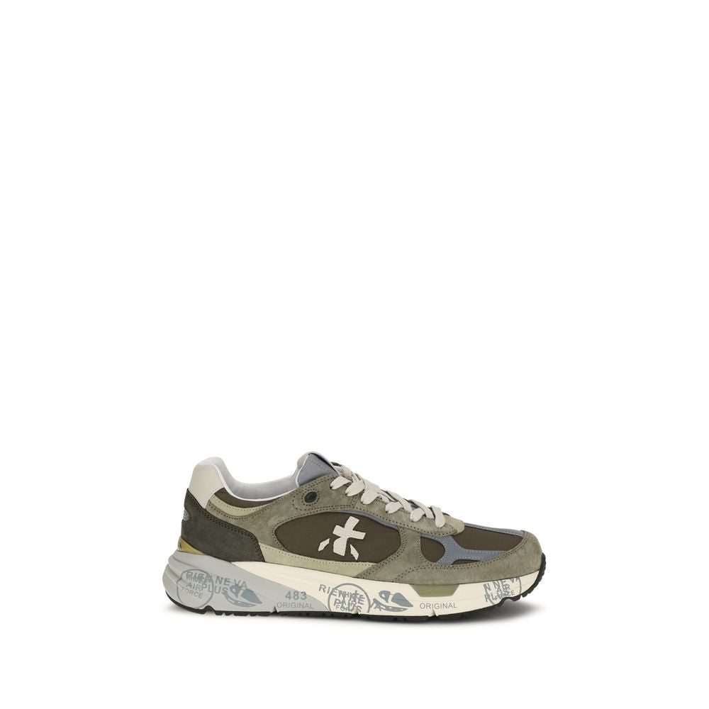 Bicolor Polyamide Chunky Sneakers