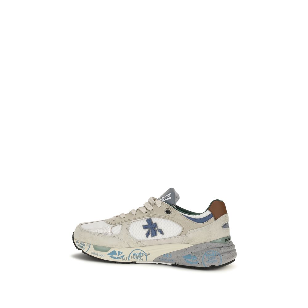White Polyamide Athletic Sneakers