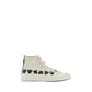 White Rubber High Top Sneakers