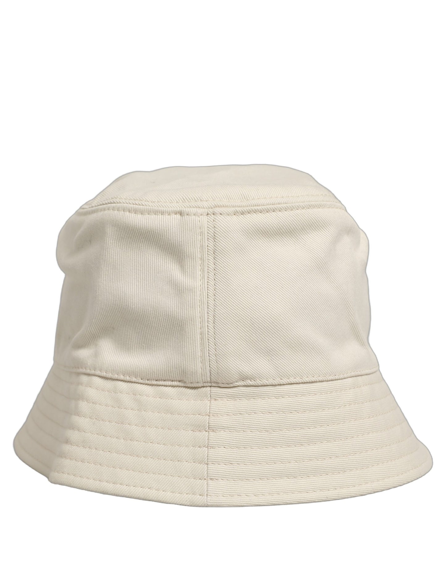 Men White Cotton Fisherman Bucket Hat