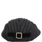 Men Dark Gray Wool Knitted Newsboy Capello Hat