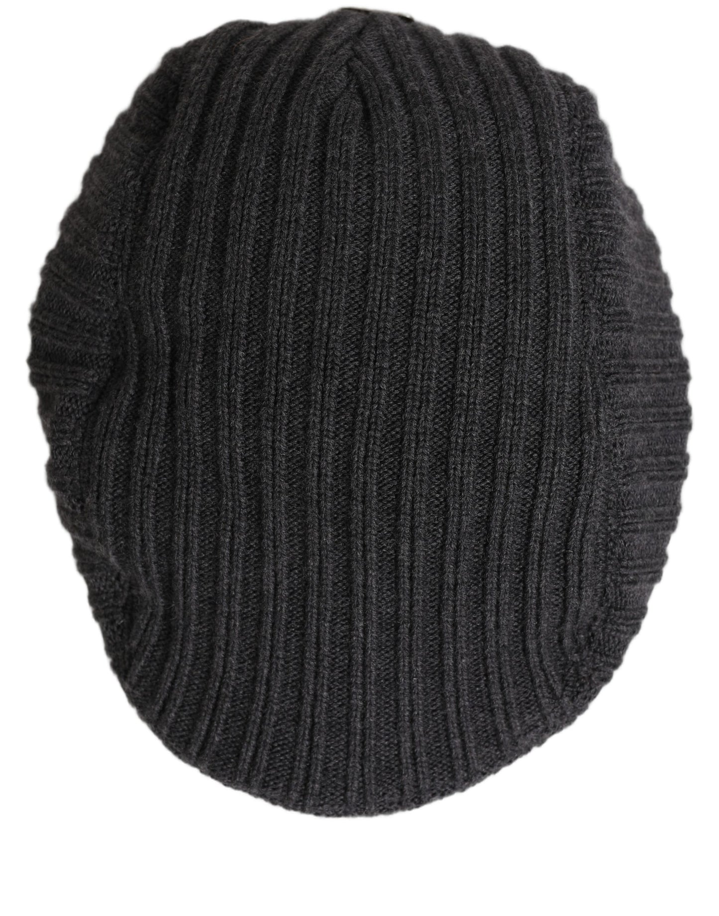 Men Dark Gray Wool Knitted Newsboy Capello Hat