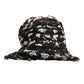 Women Multicolor Acrylic Tweed Bucket Capello Hat