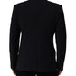Black Wool Single Breasted Men Blazer Jacket