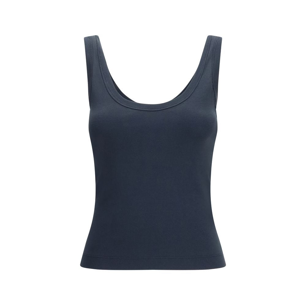 Blue Cotton Tank Tops