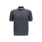 Gray Cotton Polo Shirt