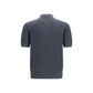 Gray Cotton Polo Shirt