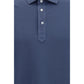 Blue Cotton Polo Shirt