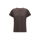 Brown Nylon T-Shirt