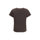 Brown Nylon T-Shirt