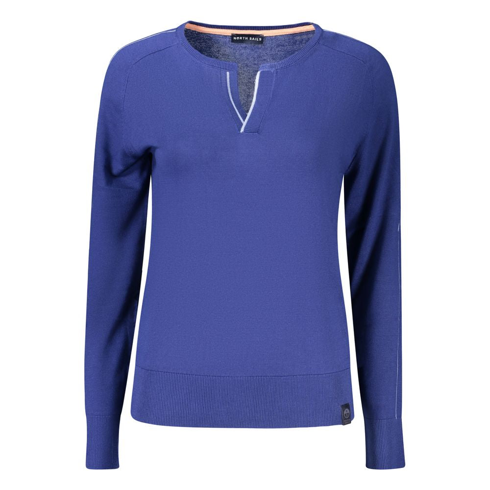 Blue Viscose Women's Shirt