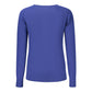 Blue Viscose Women's Shirt