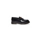 Black Leather Slip-On Loafers