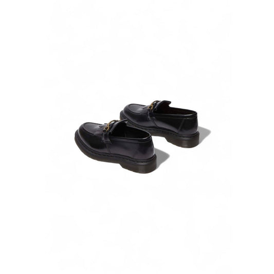 Black Leather Slip-On Loafers