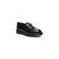 Black Leather Slip-On Loafers