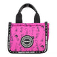 Marc Jacobs X Peanuts Mini Fuchsia Fedora Puffy Nylon Tote Convertible Handbag