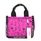 Marc Jacobs X Peanuts Mini Fuchsia Fedora Puffy Nylon Tote Convertible Handbag