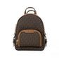 Michael Kors Jaycee Mini XS Brown Signature PVC Zip Pocket Shoulder Backpack Bag