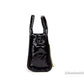 Marc Jacobs The Shiny Crinkle Micro Tote Black Leather Crossbody Bag Handbag