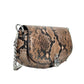 Michael Kors Mila Small Snakeskin Messenger Crossbody Bag