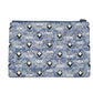 MCM Aren Flat Pouch Denim Crossbody Bag