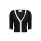 Black Cotton Cardigan