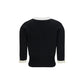 Black Cotton Cardigan