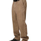 Beige Cotton Straight Leg Men Trouser Pants